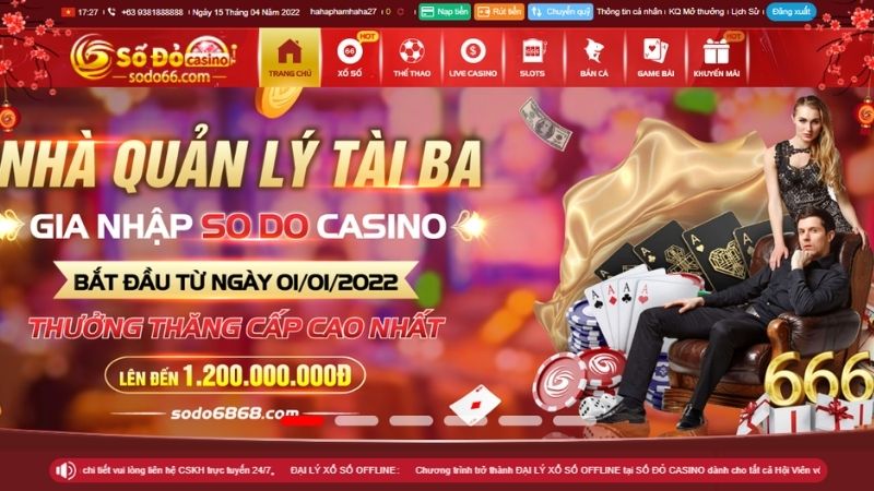 Sodo Casino - Cổng game đặt cược không giới hạn hiện nay